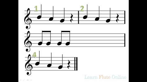 Learn Flute Online: Hot Cross Buns with Accompaniment -Module 05 Online ...