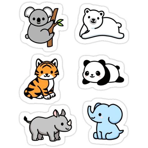 'Endangered Animal Sticker Pack' Sticker by littlemandyart en 2021 ...