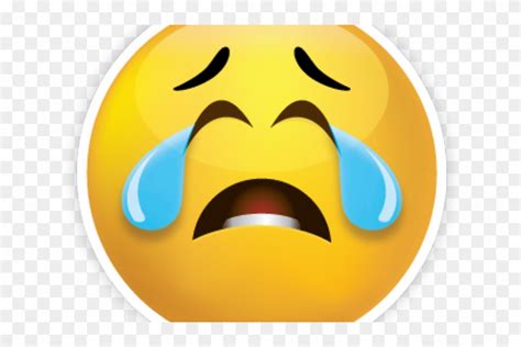 Crying Emoji Clipart Crying Face - Emoji Sad Clipart Png - Free ...