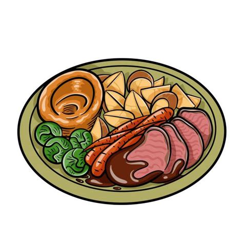 Roast Beef Dinner Clip Art