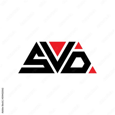 SVD triangle letter logo design with triangle shape. SVD triangle logo ...