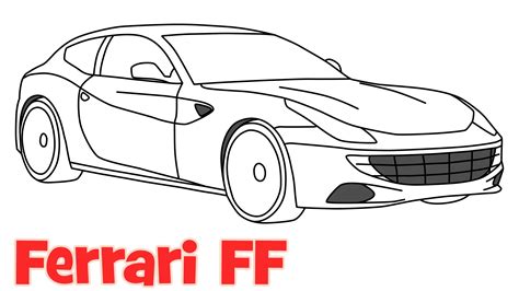 Ferrari Drawing at GetDrawings | Free download