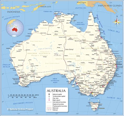 Detailed Map of Australia - Nations Online Project