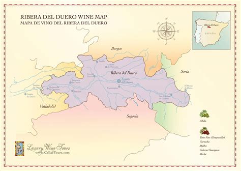 Ribera Del Duero Wine Region Map » CellarTours