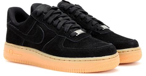 Nike Air Force 1 Suede Sneakers in Black - Lyst