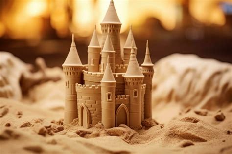 Building a sand castle 27289047 Stock Photo at Vecteezy