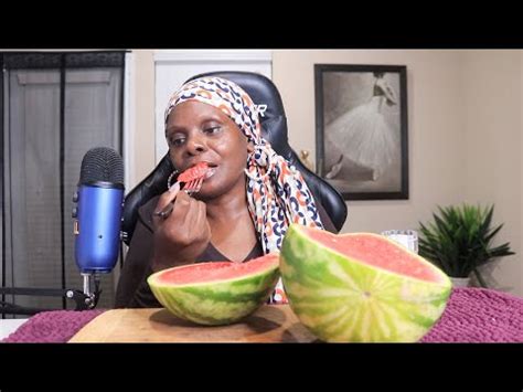 ASMR CRISP WATERMELON EATING SOUNDS - The ASMR Index