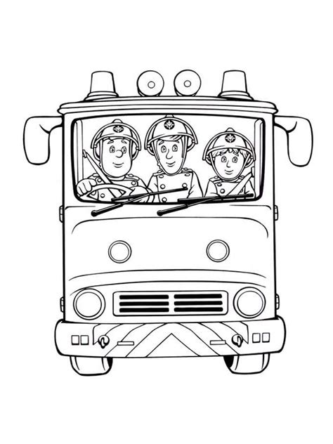 Free fireman Sam drawing to download and color - Fireman Sam Coloring ...