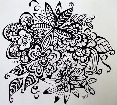 flower doodles | Odile Gova | Flickr