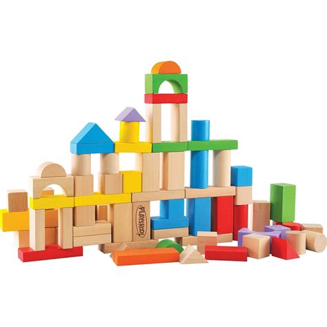 Playskool 80-Piece Wooden Building Blocks - Walmart.com - Walmart.com