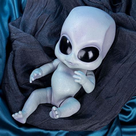 35cm/14inch Soft Vinyl Alien Baby Grey Baby Doll Cute | eBay