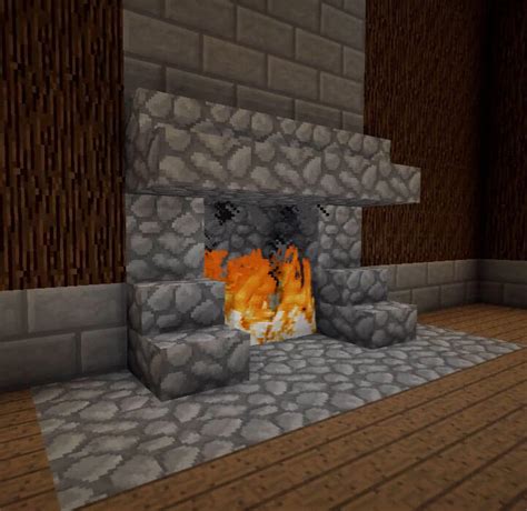 Medieval Style Fireplace - Minecraft Furniture