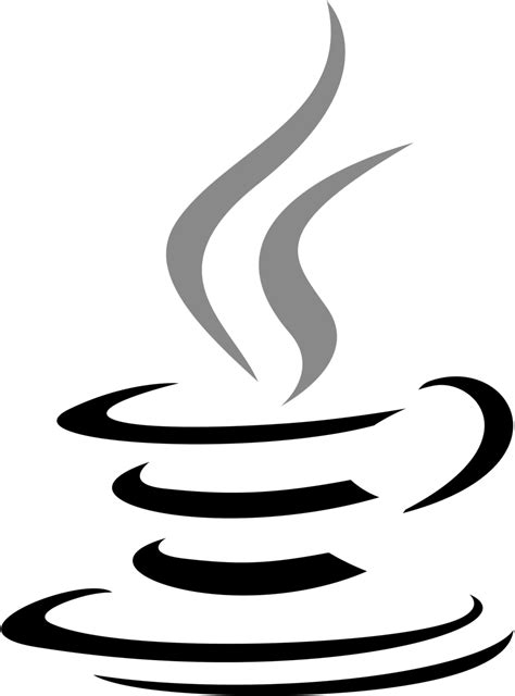 Java Logo Black and White (2) – Brands Logos