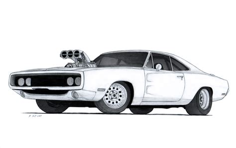 1970 Dodge Charger R/T Drawing by Vertualissimo on DeviantArt