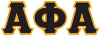 Greek Letters Athletic Twill Greek Alpha Phi Alpha Black Gold