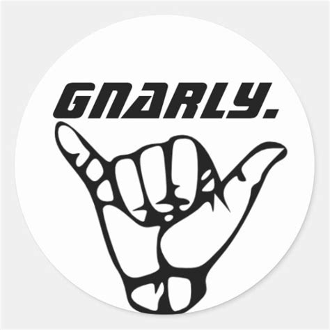 Gnarly Stickers - 100+ Custom Designs | Zazzle