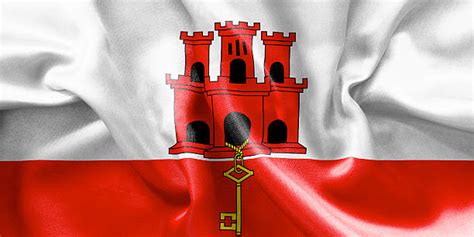 80+ The Flag Of Gibraltar Has A Castle Stock Photos, Pictures & Royalty ...