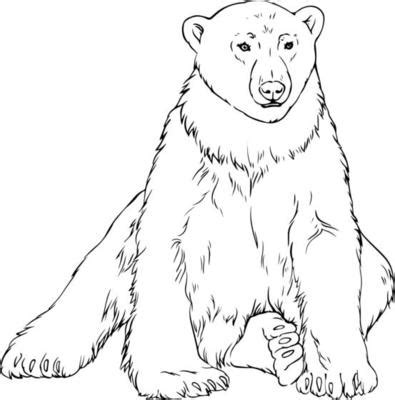 Black And White Bear Clipart