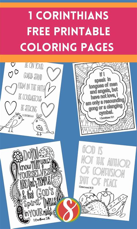 Free 1 Corinthians Coloring Pages — Stevie Doodles