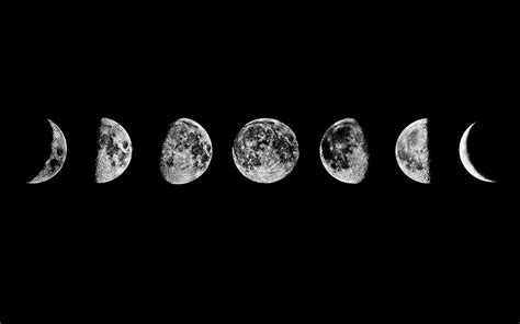 Moon phases Wallpaper | Capas para tumblr, Imagens para pc, Papel de ...