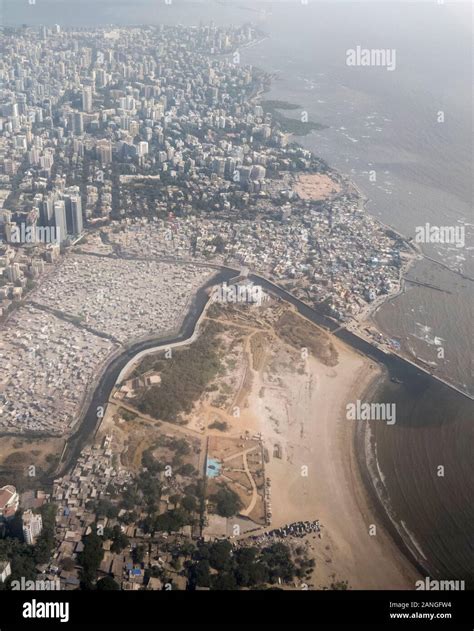 Aerial view of Mumbai city from Flight, Mumbai, India Stock Photo - Alamy