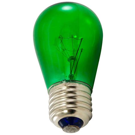 Green S14 Light Bulbs - 25 Pack