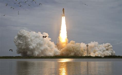 Space Shuttle Launch From Space