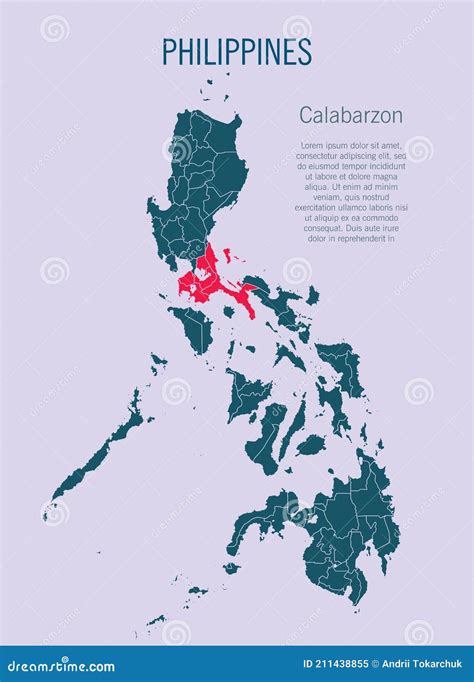 Calabarzon Region Map Vector | CartoonDealer.com #137652986