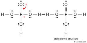 H3PO4 Lewis structure - Learnool