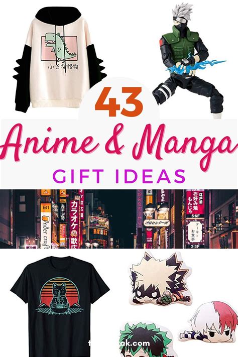 anime and manga gift ideas for him or her, including t - shirts, hoodies