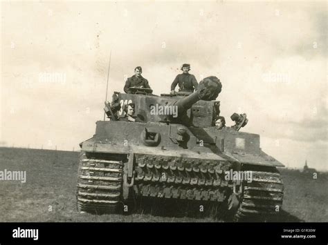 Tiger Tank of the 1st SS Panzer Division LAH April 1944 France Stock ...