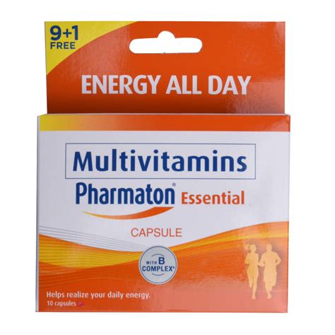 PHARMATON Essential Multivitamins 9+1 Capsules | Lazada PH