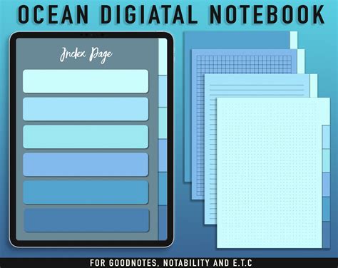 Digital Notebook Goodnotes Template Goodnotes PDF Planner | Etsy