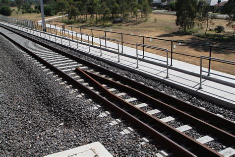 Approach end of the guard rails that protect the embankment approach to ...