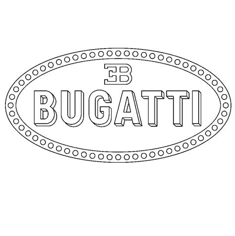 Bugatti Logo Coloring Pages