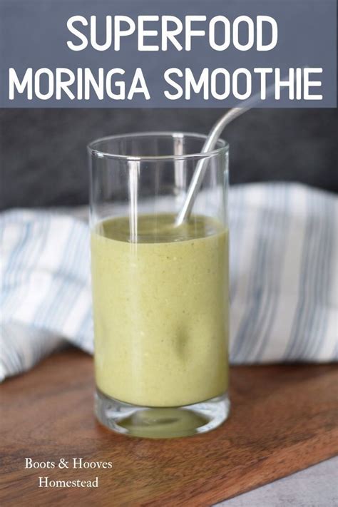 Superfood Moringa Smoothie | Moringa smoothie, Moringa smoothie recipe ...