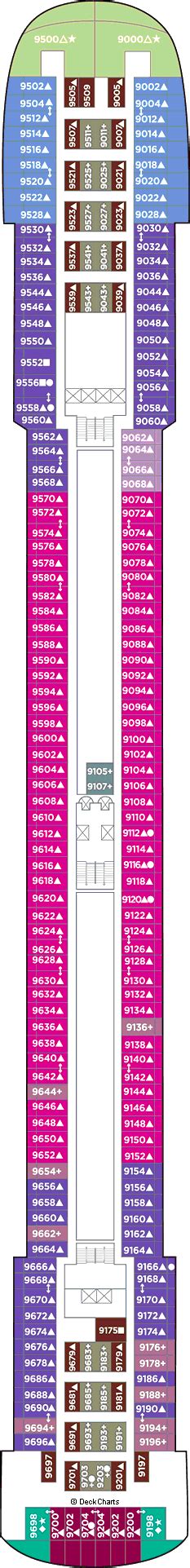 Norwegian (NCL) Pride of America Deck Plans: Ship Layout, Staterooms ...