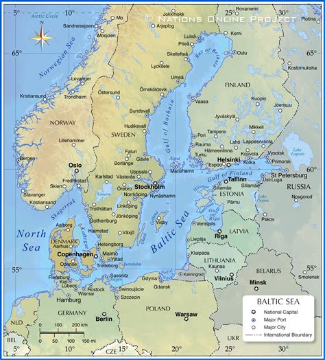 Map of the Baltic Sea Region - Nations Online Project