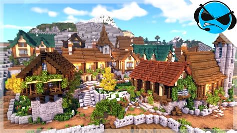 Minecraft Medieval Town Layout