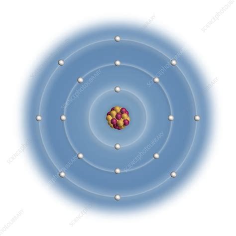 Argon, atomic structure - Stock Image - C023/2481 - Science Photo Library