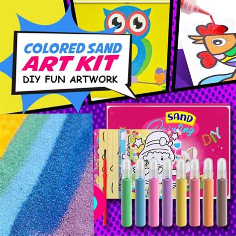 Sand Painting Kit for Kids Sand Art DIY Kit Craft Toy | Etsy