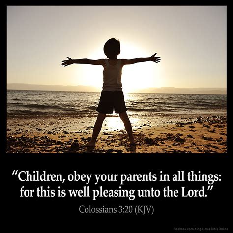 Colossians 3:20 Inspirational Image