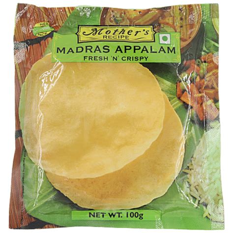 Buy Motherss Recipe Appalam 100 Gm Pouch Online at the Best Price of Rs ...