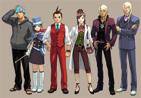 Apollo Justice: Ace Attorney Characters Art