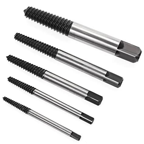 5PCS 3mm 19mm Damaged Screw Extractor Set Small Tool Remove the Screw ...