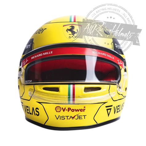 Charles Leclerc 1/2 2024 Monza Helmet For Sale - Elsi Nonnah