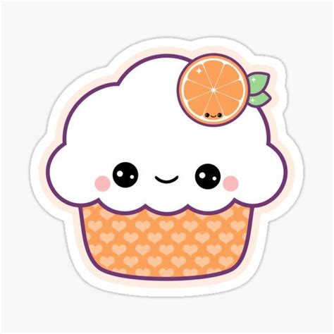 "Cute Strawberry Cupcake" Sticker by sugarhai | Redbubble | Cute ...