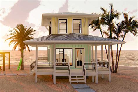 Beach Lover's Dream Tiny House Plan - 62575DJ | Architectural Designs ...