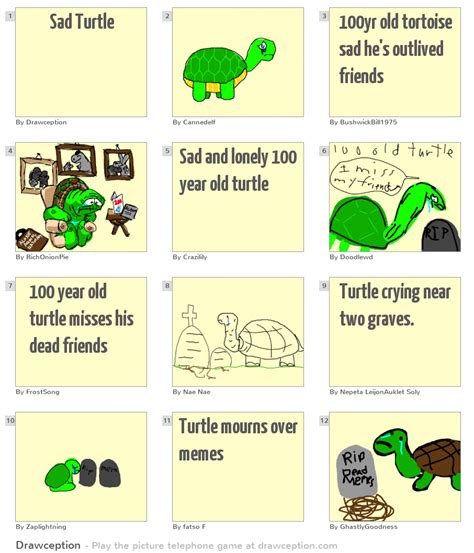 Sad Turtle - Drawception