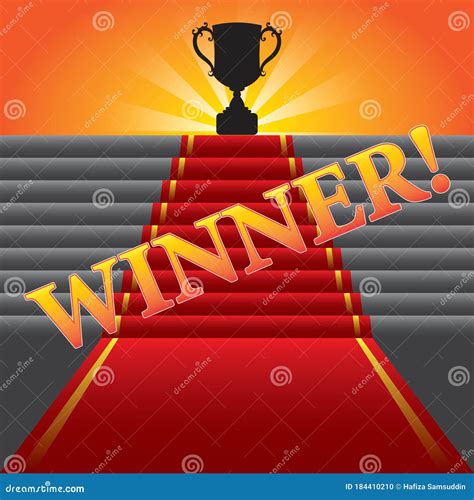 Winner Poster. Vector Illustration Decorative Background Design Stock ...